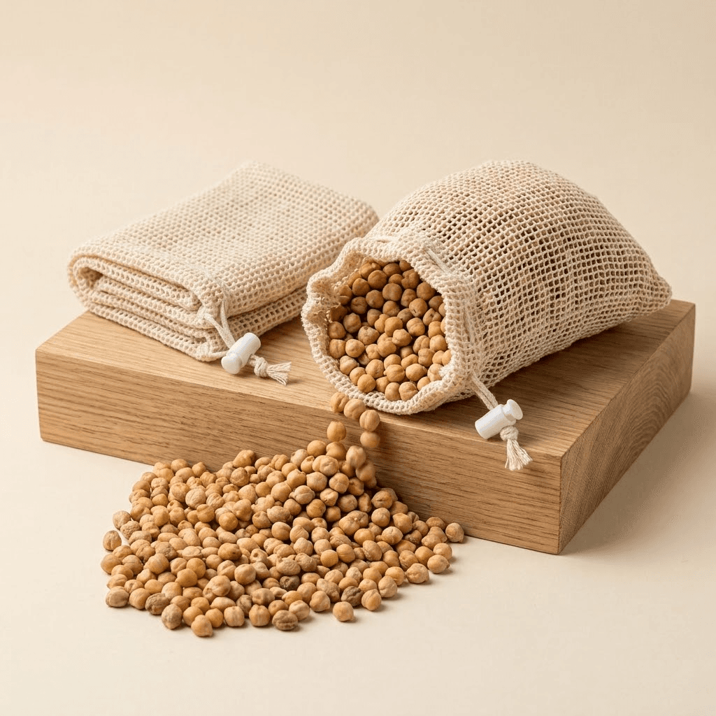 Bolsas de malla de algodón para granel y legumbres (set de 2)