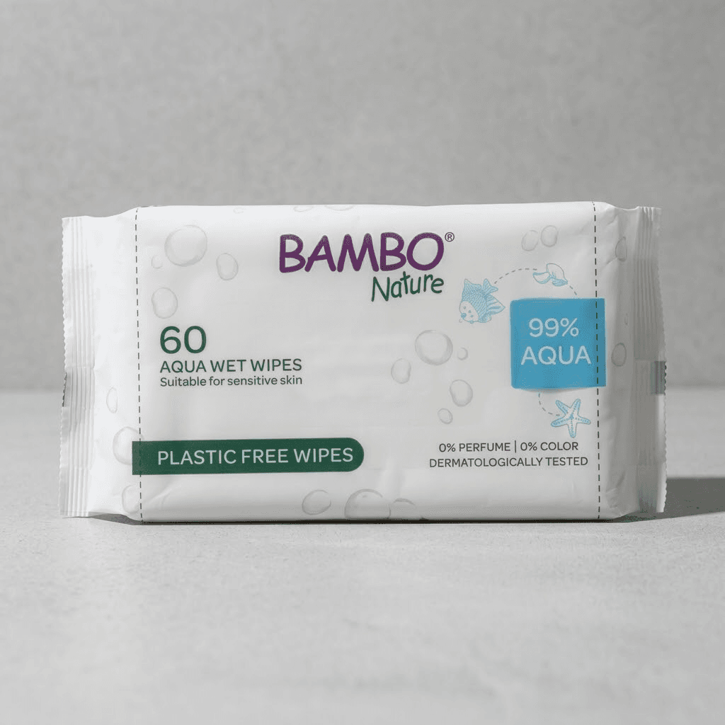 Toallitas húmedas para bebé sin plástico (60 uds.)
